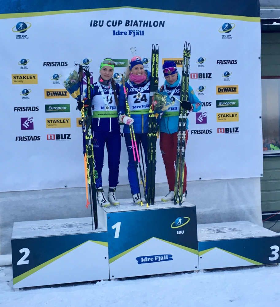 Ирина Кручинкина заняла второе место на этапе Кубка IBU в Швеции