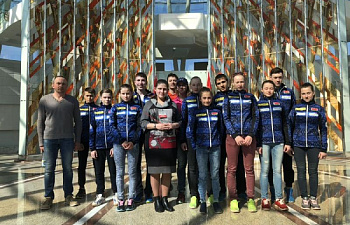 Юные спортсмены посетили с экскурсией музей истории Великой Отечественной войны