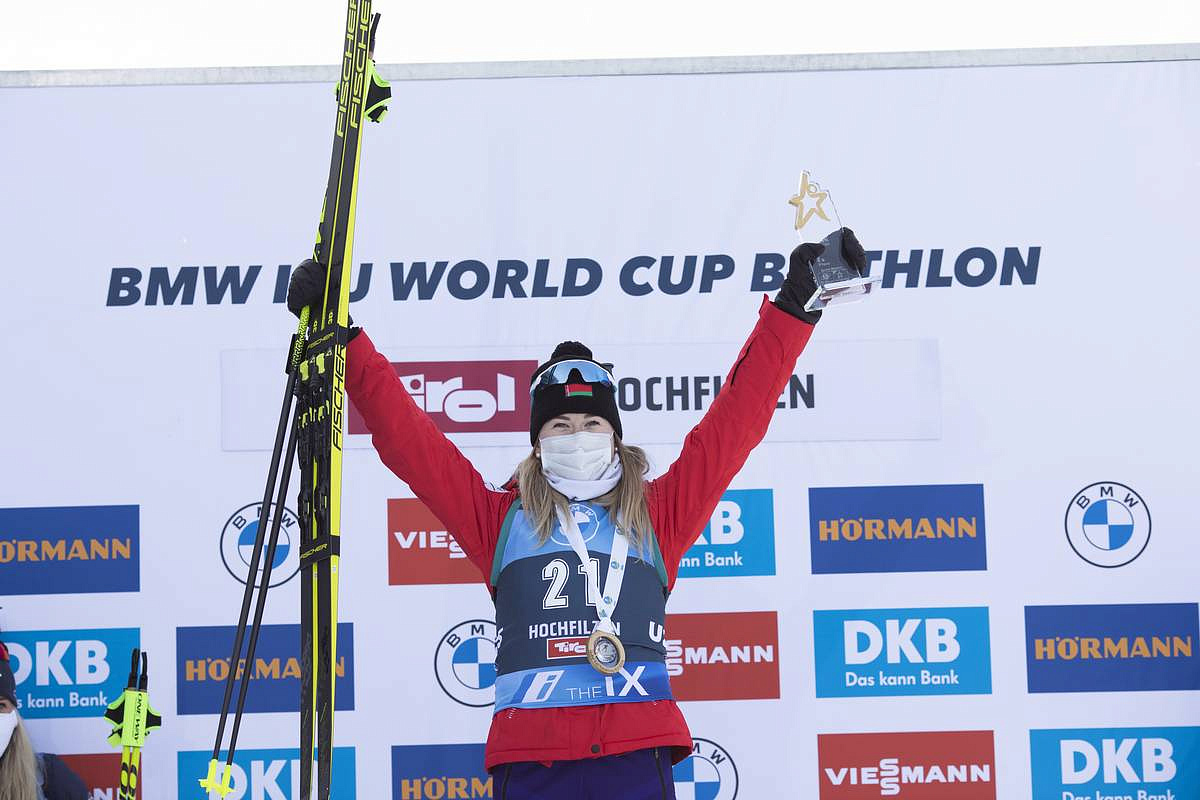 Динара Алибекова победитель женской спринтерской гонки