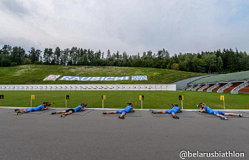 Мужская и женская национальные команды по биатлону приступили к тренировкам в Раубичах