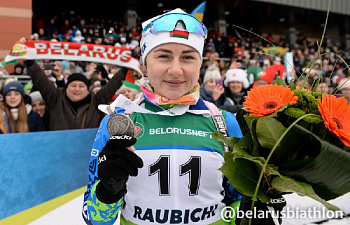 Ирина Кривко выиграла серебро в гонке преследования на открытом чемпионате Европы в Раубичах
