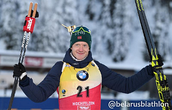 Йоханнес Бё выиграл спринт на этапе Кубка мира в Хохфильцене