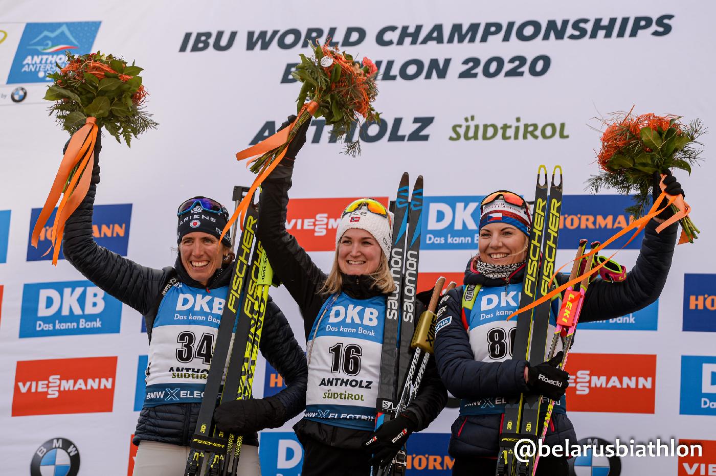 Норвежская биатлонистка Марте Рёйселанн выиграла золотую медаль чемпионата мира