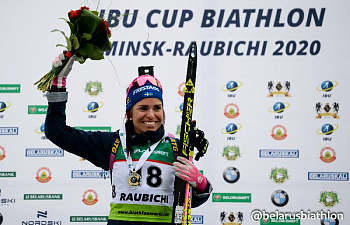 Элизабет Хегберг выиграла спринтерскую гонку на финальном этапе Кубка IBU в Раубичах