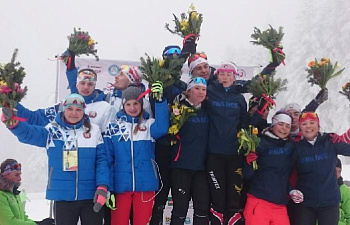 Белорусские биатлонисты завоевали серебро в смешанной эстафете на Всемирной зимней гимназиаде в Гренобле