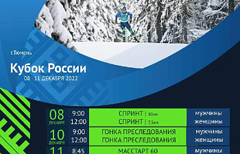 Расписание III этапа PARI Кубок России в Тюмени