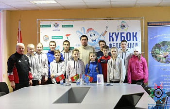 Алексей Айдаров встретился с воспитанниками экспериментальной группы на втором этапе Кубка Белорусской федерации биатлона
