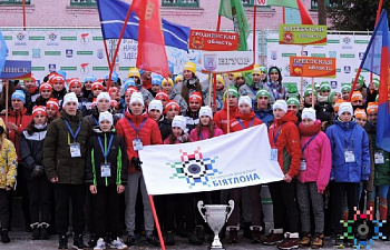 Фоторепортаж с торжественного построения участников третьего этапа Кубка Белорусской федерации биатлона